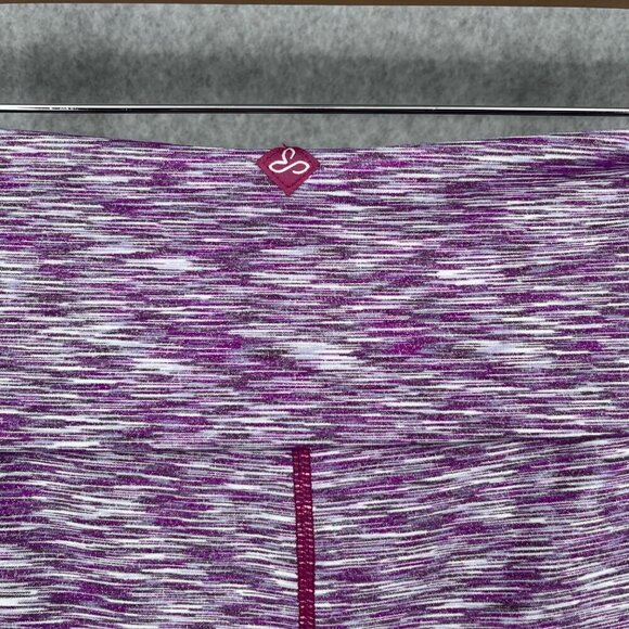 PrAna Womens Leanne Pull On Athletic Skirt Size M Purple Fold Over Spacedye NWOT - Picture 3 of 11